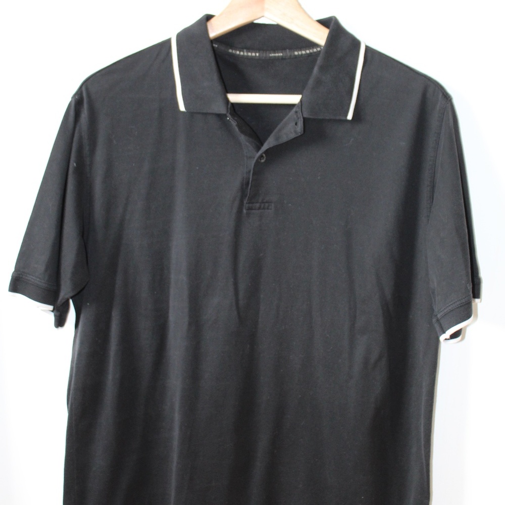 Burberry Brit Short Sleeve Polo Shirt - Black, Men